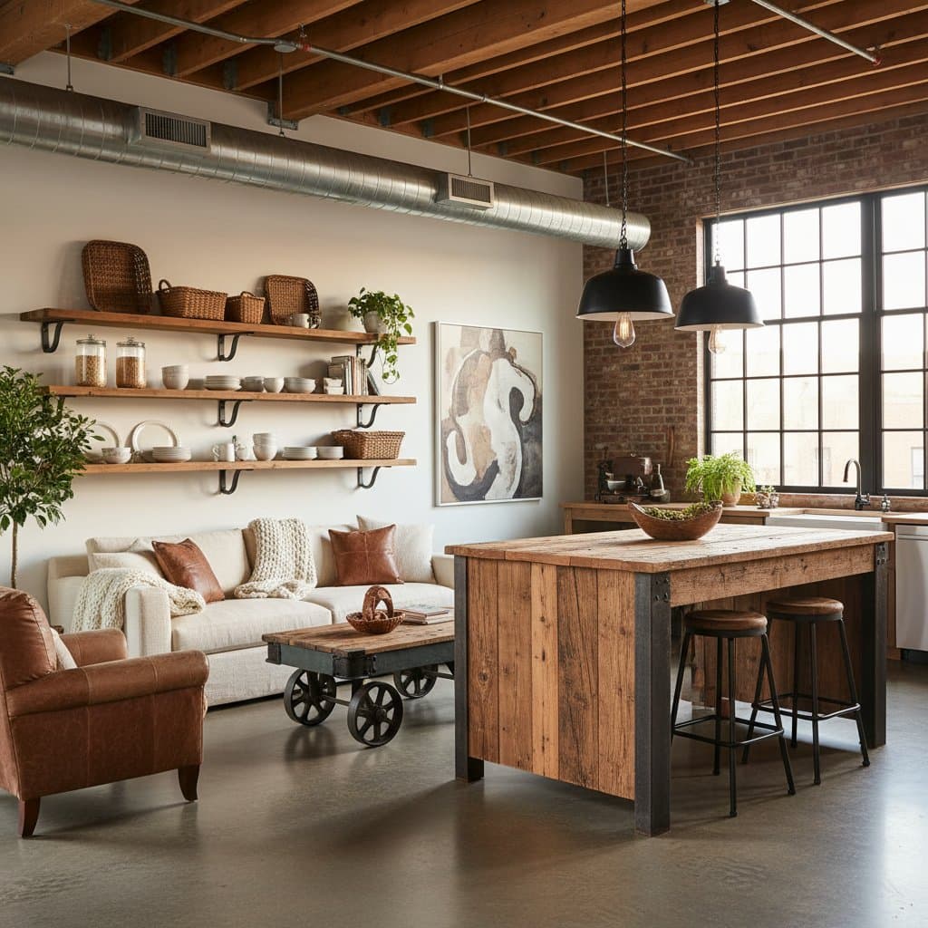 Featured image for Industrial Farmhouse Blends Grit With Comfort