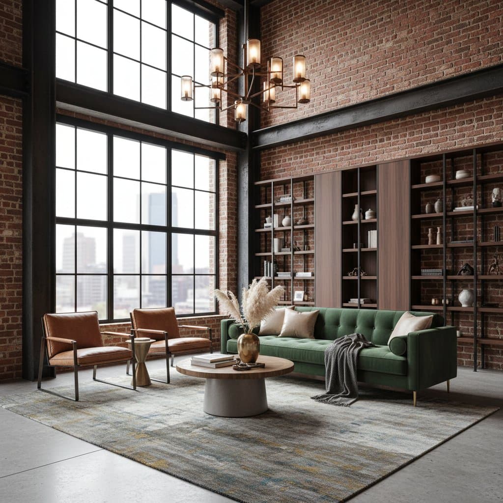 Featured image for Balancing Raw Steel and Plush Comfort in One Space