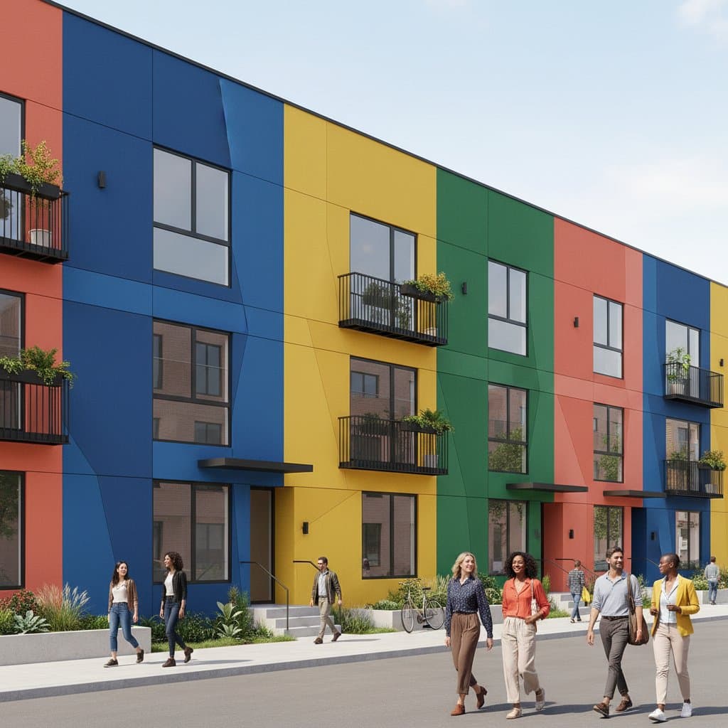 Featured image for Color-Blocked Facades Bring Joy to City Streets