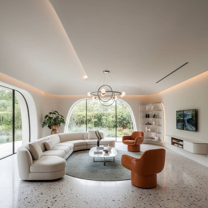 Featured image for 70s Space Age Curves Return to Modern Homes