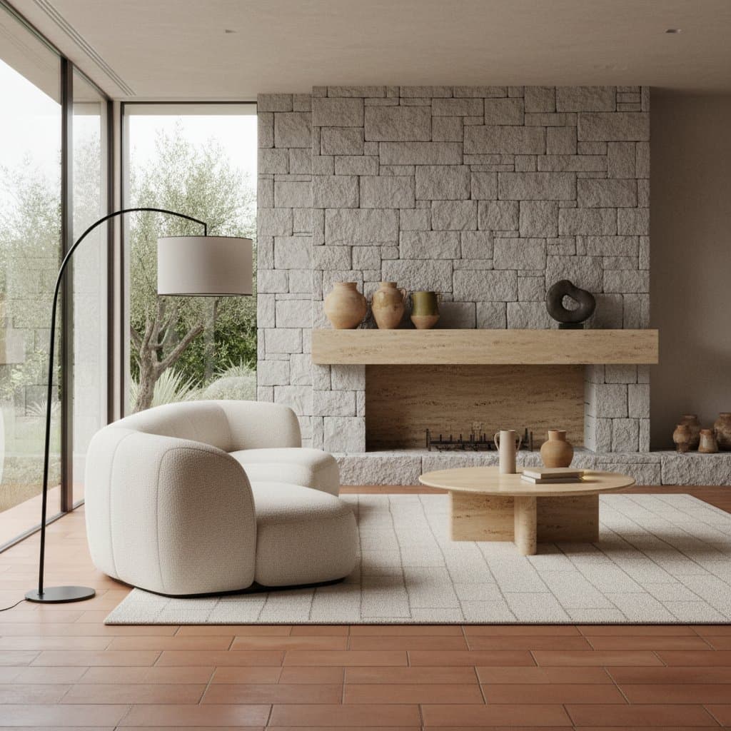 Featured image for Why Terracotta and Stone Create Grounded Interiors