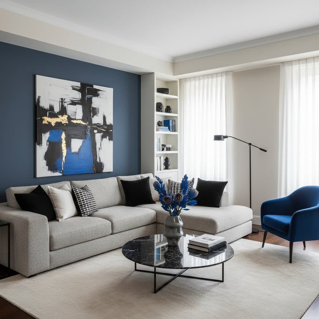 Featured image for Monochrome Rooms Need Just One Bold Accent Color