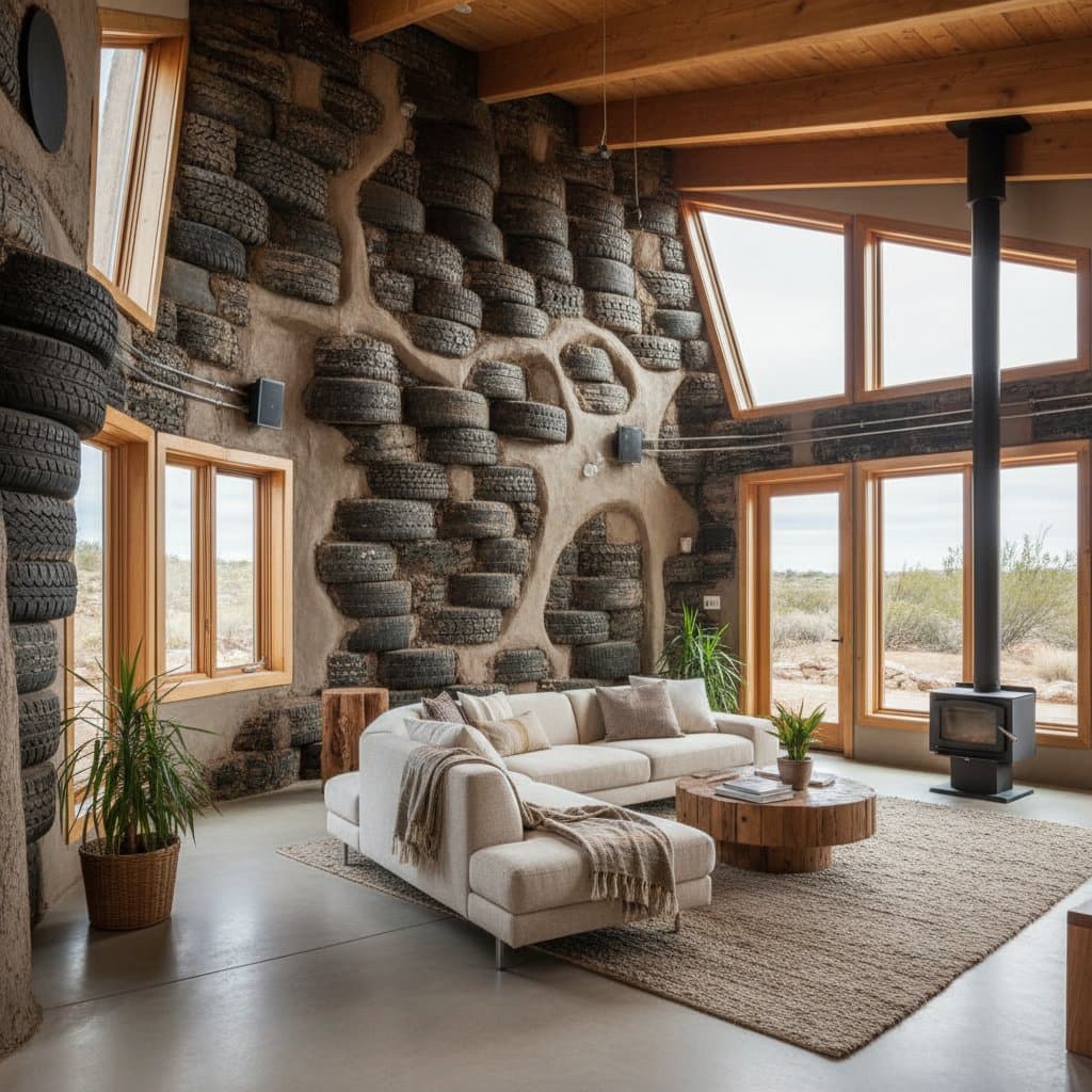 Featured image for Tire Walls Turn Waste Into Energy-Efficient Homes